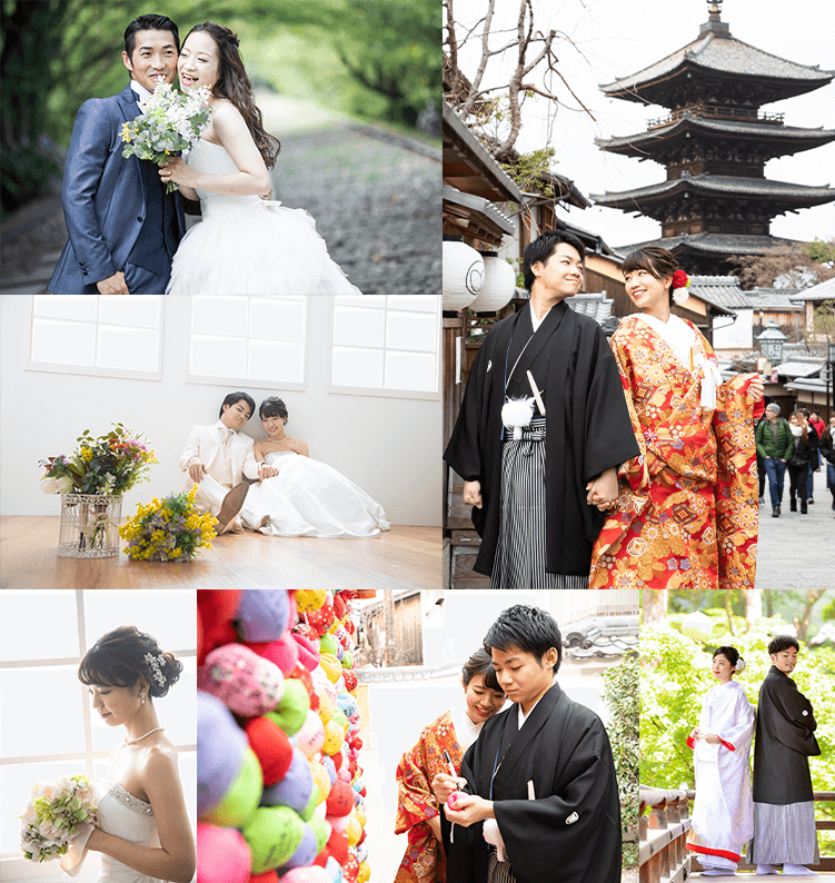 京都の和装洋装フォトウエディング・前撮り・結婚写真