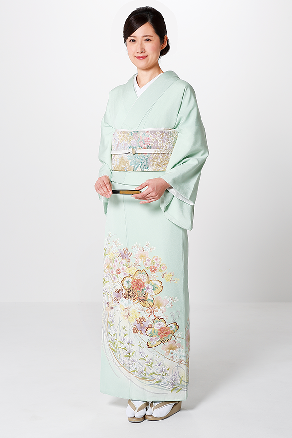 金鶏桜に花篭